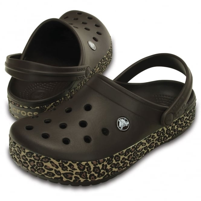 crocs animal print clog